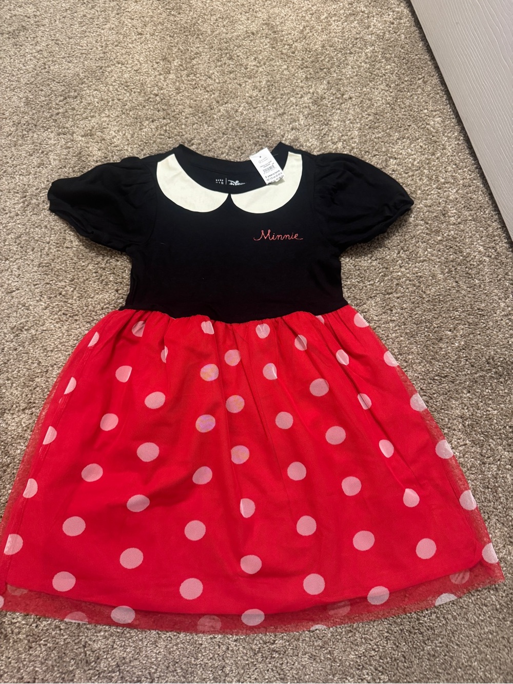 GAP Black & Red Polka Dot Minnie Dress size 5 new